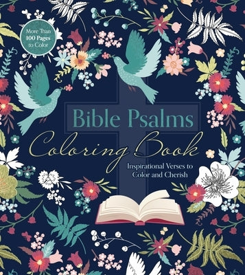 Paperback Bible Psalms coloring book by Chartwell Books with inspirational verses and over 100 pages to color and cherish.