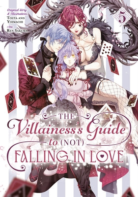 Paperback manga titled "The Villainess's Guide to (Not) Falling in Love 05" by Square Enix Manga, featuring colorful cover art.