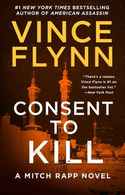 Paperback thriller book titled "Consent to Kill" by Atria Books, featuring a dark, intense cover design.
