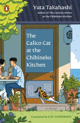 Paperback of The Calico Cat at the Chibineko Kitchen by Penguin Books, showing the book cover with Japanese cat illustration.