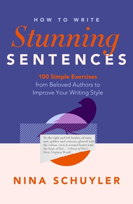 Paperback book titled "How to Write Stunning Sentences" by Sibyl Writing Craft, featuring a clean, minimal cover design.