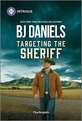 Mass market paperback of "Targeting the Sheriff" by Harlequin Intrigue featuring a cover image with a sheriff and suspenseful scene.