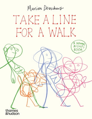 Paperback of "Take a Line for a Walk" by Thames & Hudson featuring a colorful cover with artistic line drawings.