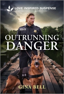 Mass market paperback of Outrunning Danger by Love Inspired Suspense, featuring a suspenseful cover image with intense scenes.