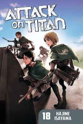 Paperback of Attack on Titan Volume 18 by Kodansha Comics, featuring the manga cover with characters and artwork.