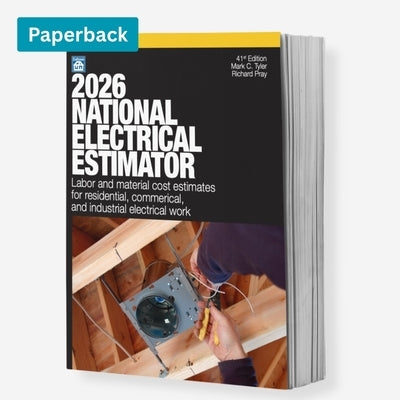 Paperback of the 2026 National Electrical Estimator by Craftsman Book Company, showing the book cover with title and details.
