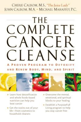 Paperback book titled "The Complete Cancer Cleanse" by Thomas Nelson, featuring a cover with detox and wellness imagery.