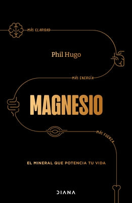 Paperback book titled "Magnesio: El Mineral Que Potencia Tu Vida" by Planeta Publishing, featuring a cover with colorful design elements.