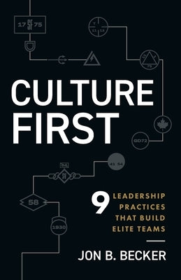 Paperback of "Culture First: 9 Leadership Practices That Build Elite Teams" by Lessons Learned Publishing, showing the book cover.
