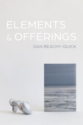 Paperback book titled "Elements & Offerings" by LSU Press, featuring a cover with abstract artwork and the title prominently displayed.