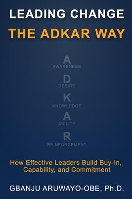 Paperback book titled "Leading Change the ADKAR Way" by Independently Published, showing the front cover with title and author.