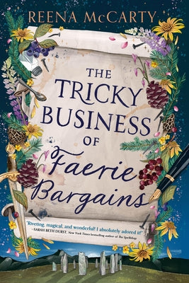 Paperback of The Tricky Business of Faerie Bargains by Orbit, showing the book cover with mystical artwork and title text.
