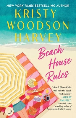 Paperback copy of "Beach House Rules" book by Gallery Books showing the front cover with beach-themed design.