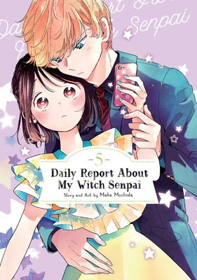 Paperback of Daily Report about My Witch Senpai Vol. 5 by Seven Seas, featuring the book cover with illustrated characters.