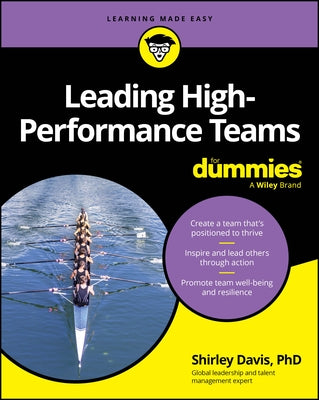 Paperback of "Leading High-Performance Teams for Dummies" by For Dummies, featuring a colorful book cover with title and branding.