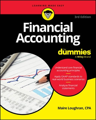 Paperback of Financial Accounting for Dummies by For Dummies, featuring the book cover with title and branding.