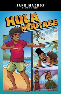 Paperback of Hula Heritage book by Stone Arch Books, featuring Hawaiian cultural stories and illustrations on the cover.