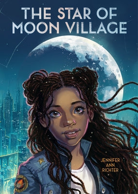 Paperback of "The Star of Moon Village" by Holiday House, featuring colorful cover art with a celestial theme and whimsical illustrations.