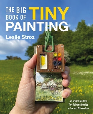 Paperback of The Big Book of Tiny Painting by David & Charles, featuring small watercolor and ink paintings on the cover.