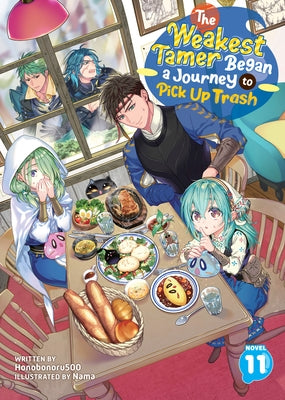 Paperback of The Weakest Tamer Began a Journey to Pick Up Trash Vol. 11 light novel by Airship, featuring a colorful illustrated cover.