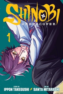 Paperback of Shinobi Undercover, Vol. 1 manga by Viz Media featuring cover art with ninja characters and vibrant colors.