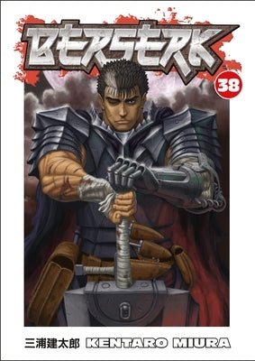 Dark Horse Manga Berserk Volume 38 paperback with detailed cover art featuring characters and dark fantasy illustrations.