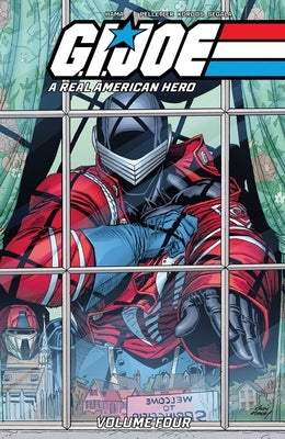 Paperback comic book titled G.I. Joe: A Real American Hero! Vol. 4 from Image Comics, with colorful cover art featuring G.I. Joe characters.