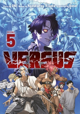 Paperback Versus 5 manga by Kodansha Comics, featuring colorful cover art with illustrated characters and bold title text.