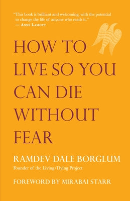 Paperback book titled "How to Live So You Can Die Without Fear" by New World Library, featuring a simple cover design.