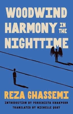 Paperback of Woodwind Harmony in the Nighttime by Deep Vellum Publishing, showing the book's cover design with dark, artistic illustrations.