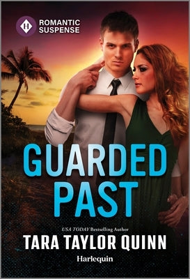 Cover of Guarded Past by Harlequin Romantic Suspense, mass market paperbound novel with mysterious and suspenseful imagery.