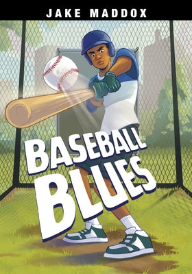 Paperback of Baseball Blues by Stone Arch Books, featuring a colorful cover with baseball-themed illustrations.