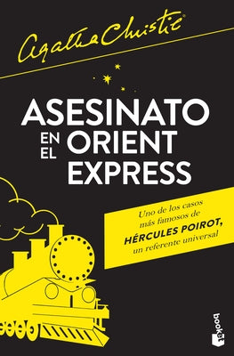 Paperback of Murder on the Orient Express by Planeta Publishing, showing the book cover with detective and train imagery.