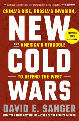 Paperback book titled "New Cold Wars" by Crown Publishing Group, featuring a cover with political and geopolitical imagery.