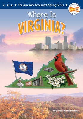 Paperback of "Where Is Virginia?" by Penguin Workshop featuring colorful cover art and playful illustrations.