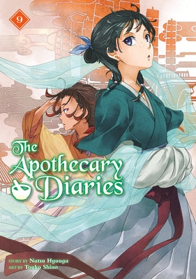 Paperback of The Apothecary Diaries 09 light novel by Square Enix Books, showing the cover with artwork and title.
