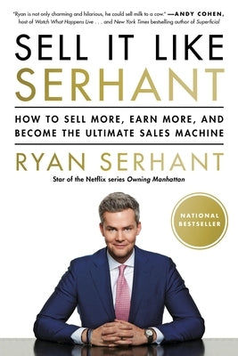 Paperback of "Sell It Like Serhant" by Legacy Lit, featuring the book cover with title and author details.