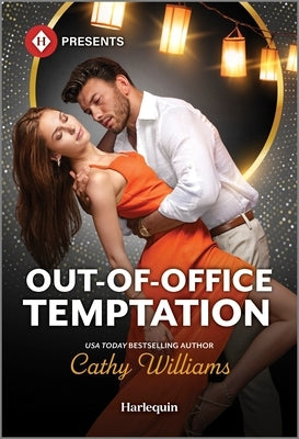 Mass market paperback of "Out-Of-Office Temptation" by Harlequin Presents, featuring a romantic cover design.