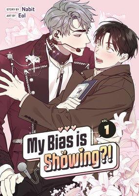 Paperback of My Bias Is Showing?! Vol. 1 manga by Seven Seas, featuring colorful cover art with characters from the series.