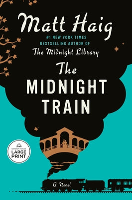 Paperback of The Midnight Train novel by Random House Large Print Publishing, showing the book cover and title.