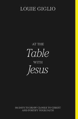 Paperback book titled "At the Table with Jesus" by Thomas Nelson, featuring cover art with a biblical scene and warm colors.