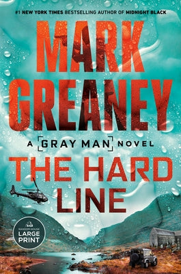 Paperback of "The Hard Line" novel by Random House Large Print Publishing, featuring a dark cover with bold title text.