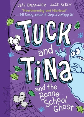 Paperback of "Tuck and Tina and the Boone School Ghost" Volume 2 by Andrews McMeel Publishing, featuring colorful cover art.