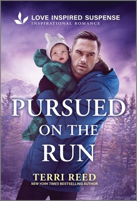 Mass market paperbound novel "Pursued on the Run" from Love Inspired Suspense, featuring a gripping cover with a mysterious scene.