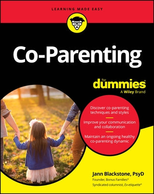 Paperback copy of "Co-Parenting for Dummies" from For Dummies, showing the book cover with title and branding.