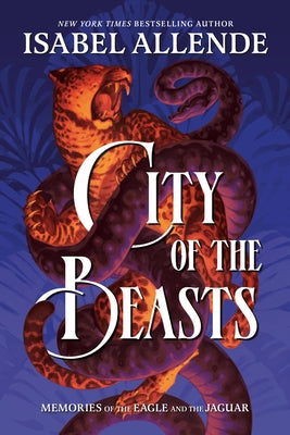 Paperback copy of "City of the Beasts" by Philomel Books showing the book cover with jungle-themed artwork.