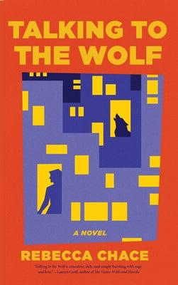 Paperback of "Talking to the Wolf" by Red Hen Press, featuring the book cover with illustrative wolf graphics.