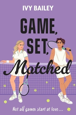 Paperback book titled "Game, Set, Matched" by Avon A, featuring a colorful cover design on the front.