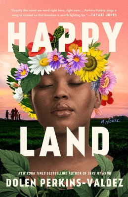 Paperback of Happy Land by Berkley Books, featuring colorful cover art with vibrant illustrations and playful design.