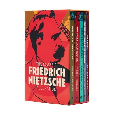 Five paperback books from Sirius Entertainment's Friedrich Nietzsche collection in a boxed set with classic cover art.